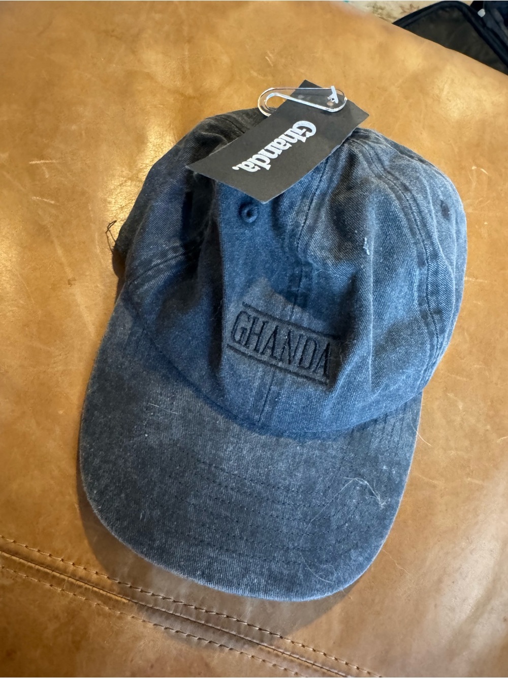 NWT Ghanda Charcoal Washed Cap